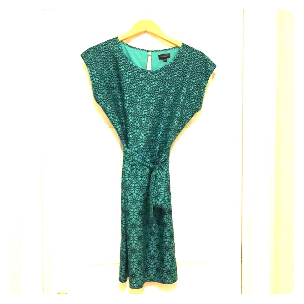 Gorgeous teal dress with intricate design